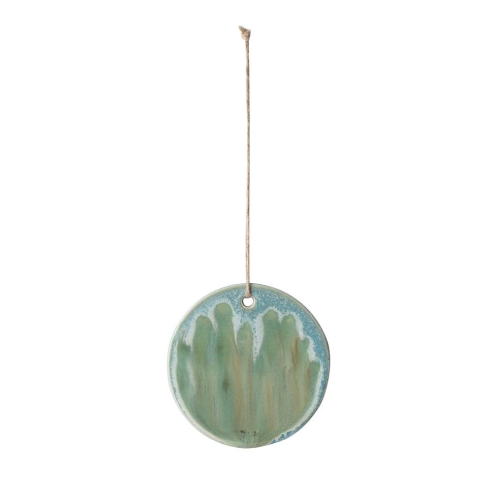 Ceramic Ornaments | Pack of 4 - Blue, White, Green & Sand