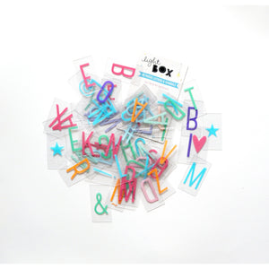 Lightbox letter set | Pastel