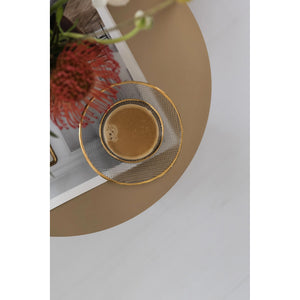 Cup w/Saucer Glass