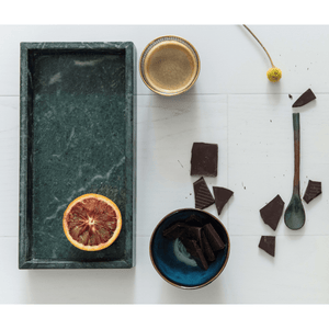 Marble Tray Rectangle | Green