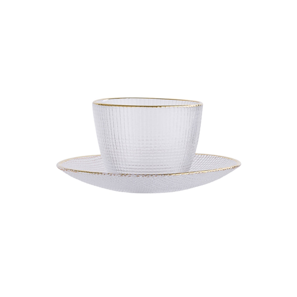Cup w/Saucer Glass