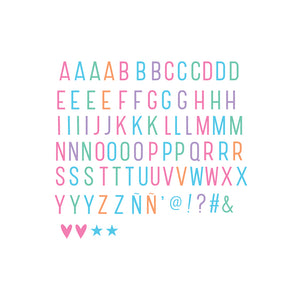 Lightbox letter set | Pastel