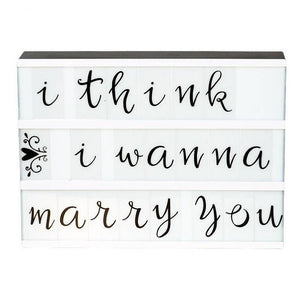 Lightbox Script Letterset | Black