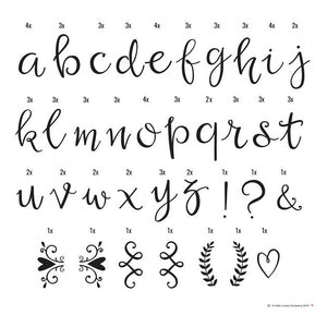 Lightbox Script Letterset | Black