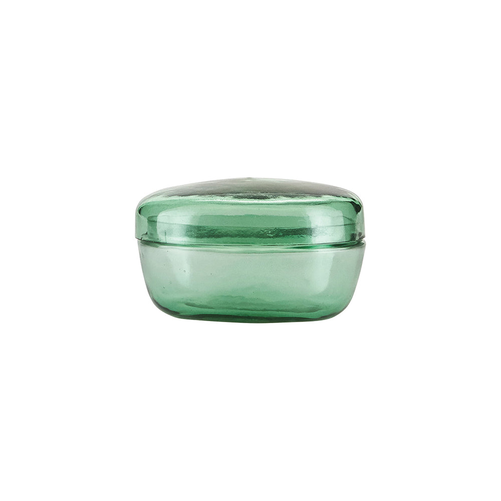 Glass Oval box | Pastel Green