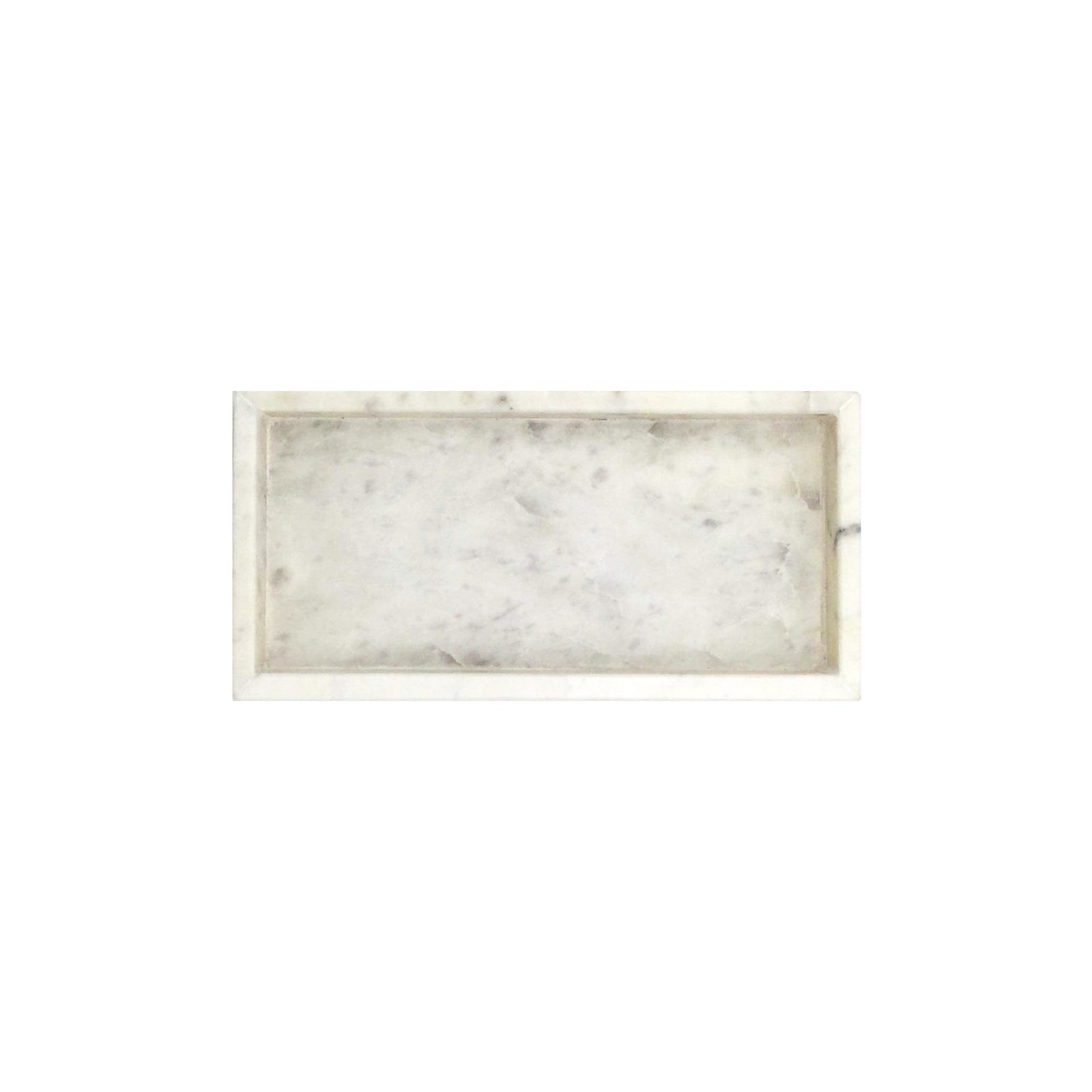 Marble Tray Rectangle | White